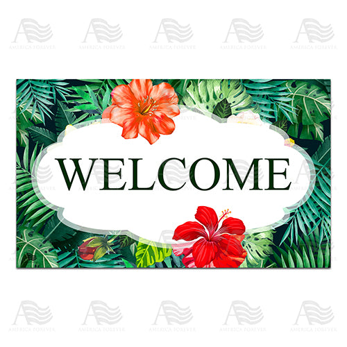 Hibiscus Doormat