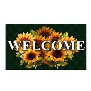 Sunflower Greeting Doormat