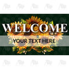 Personalized Doormat - Sunflower Greeting