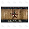 Country Patriotic Star Welcome Doormat