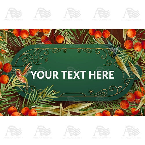 Personalized Doormat - Berry Festive