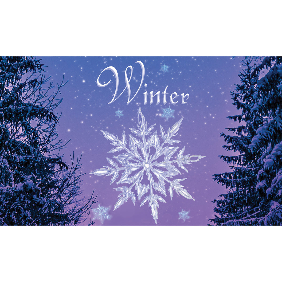 Crystal Snowflake Doormat
