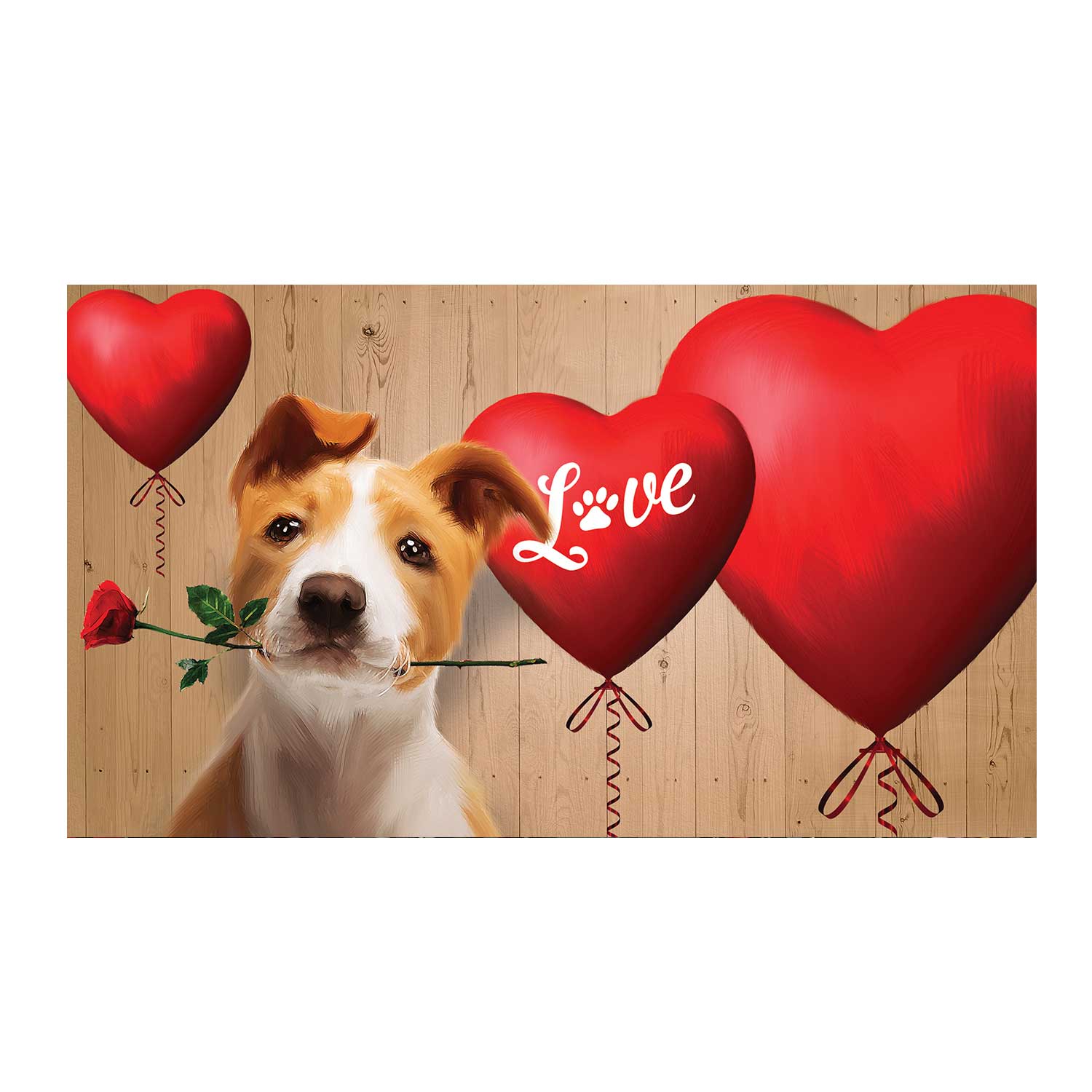 Puppy Love Heart Doormat