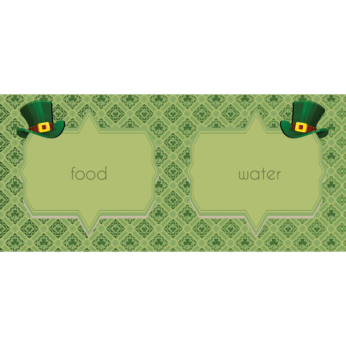 Leprechaun Hats Pet Feeding Mat