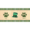 Green Striped Leprechaun Hat Pet Feeding Mat
