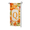Fall Pumpkin Monogram Double Sided Banner Garden Flag 12.5" x 28"