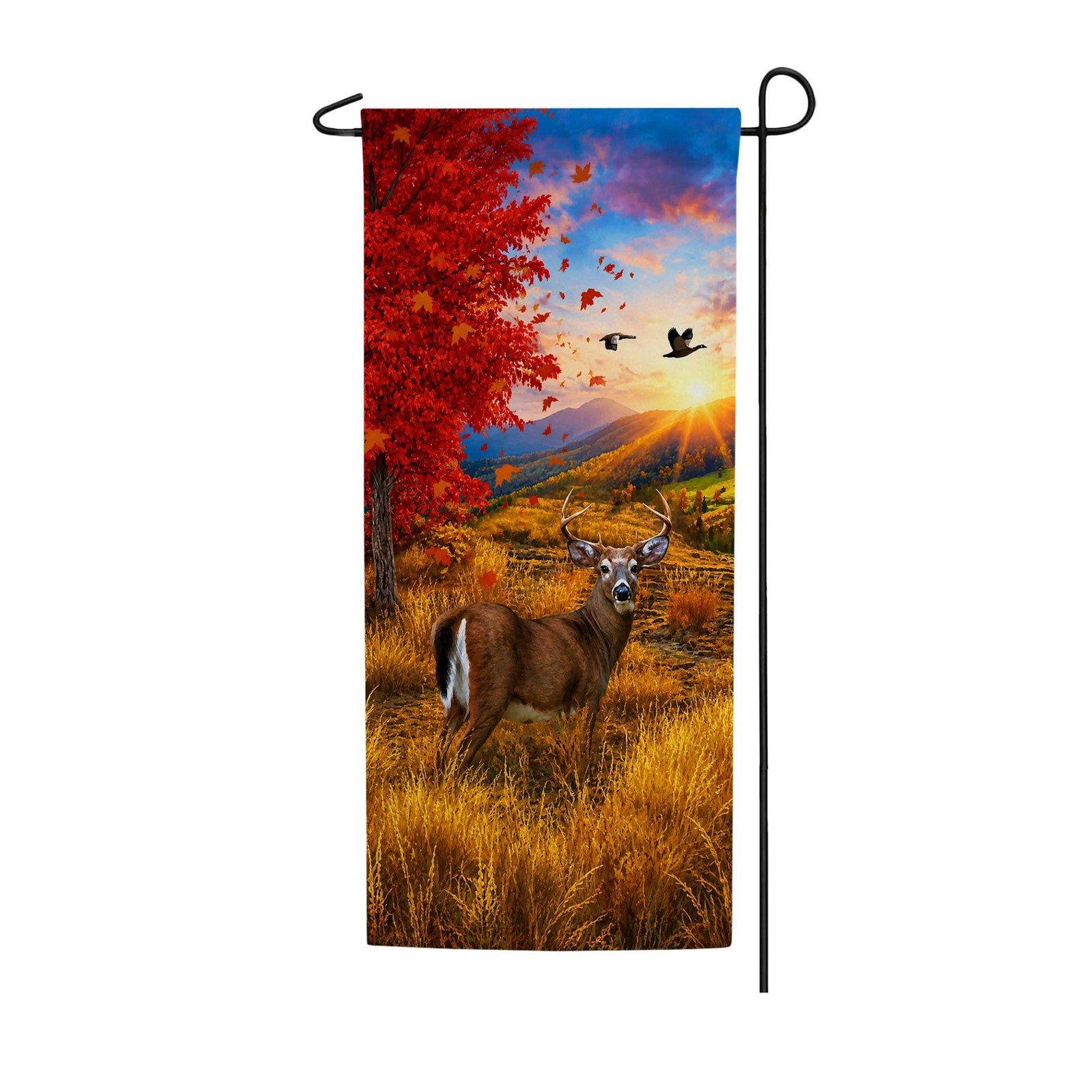 Deer Rutting Season Garden Banner Flag
