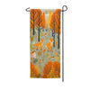 Foxes In Fall Forest Garden Banner Flag