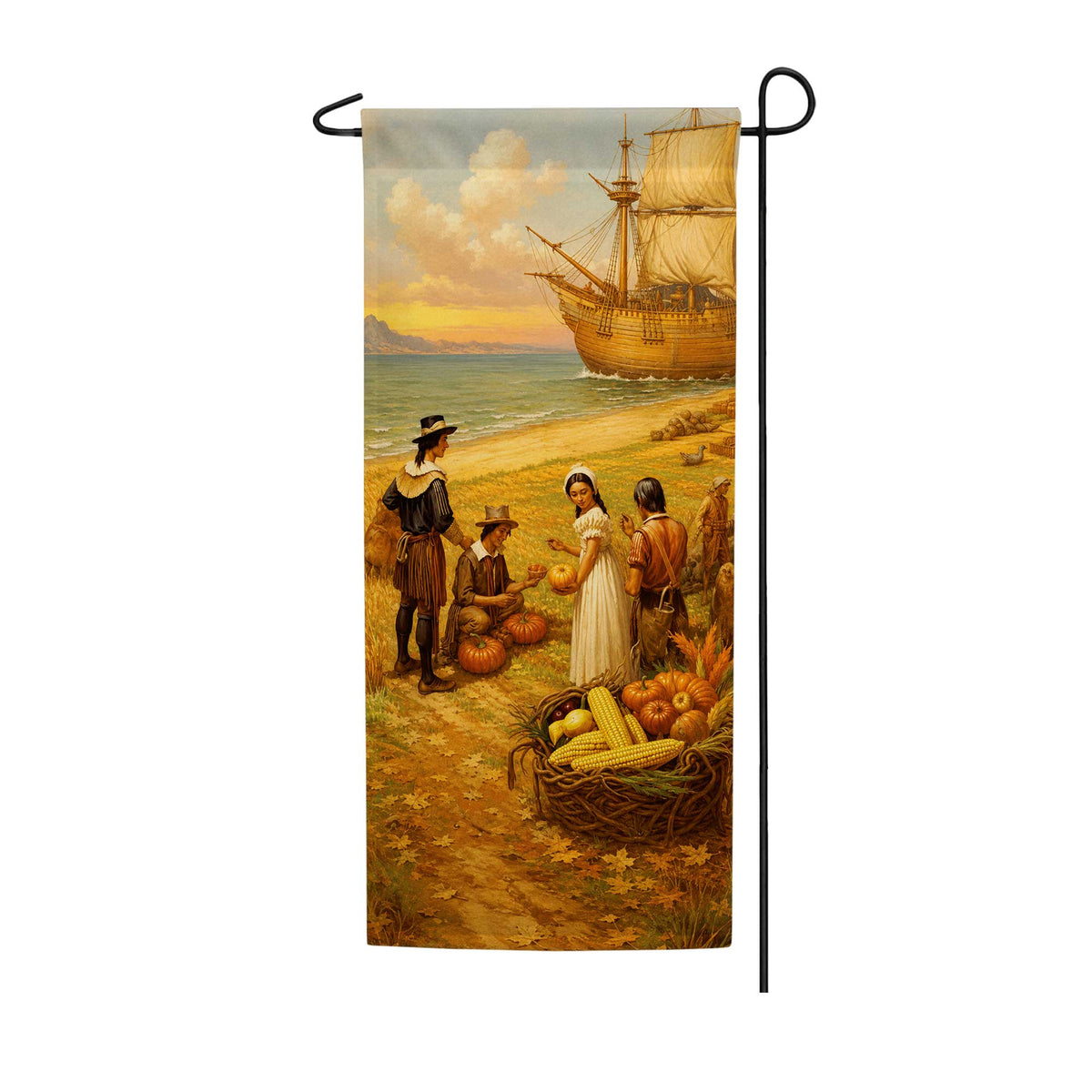 Thanksgiving Vegetable Market Garden Banner Flag