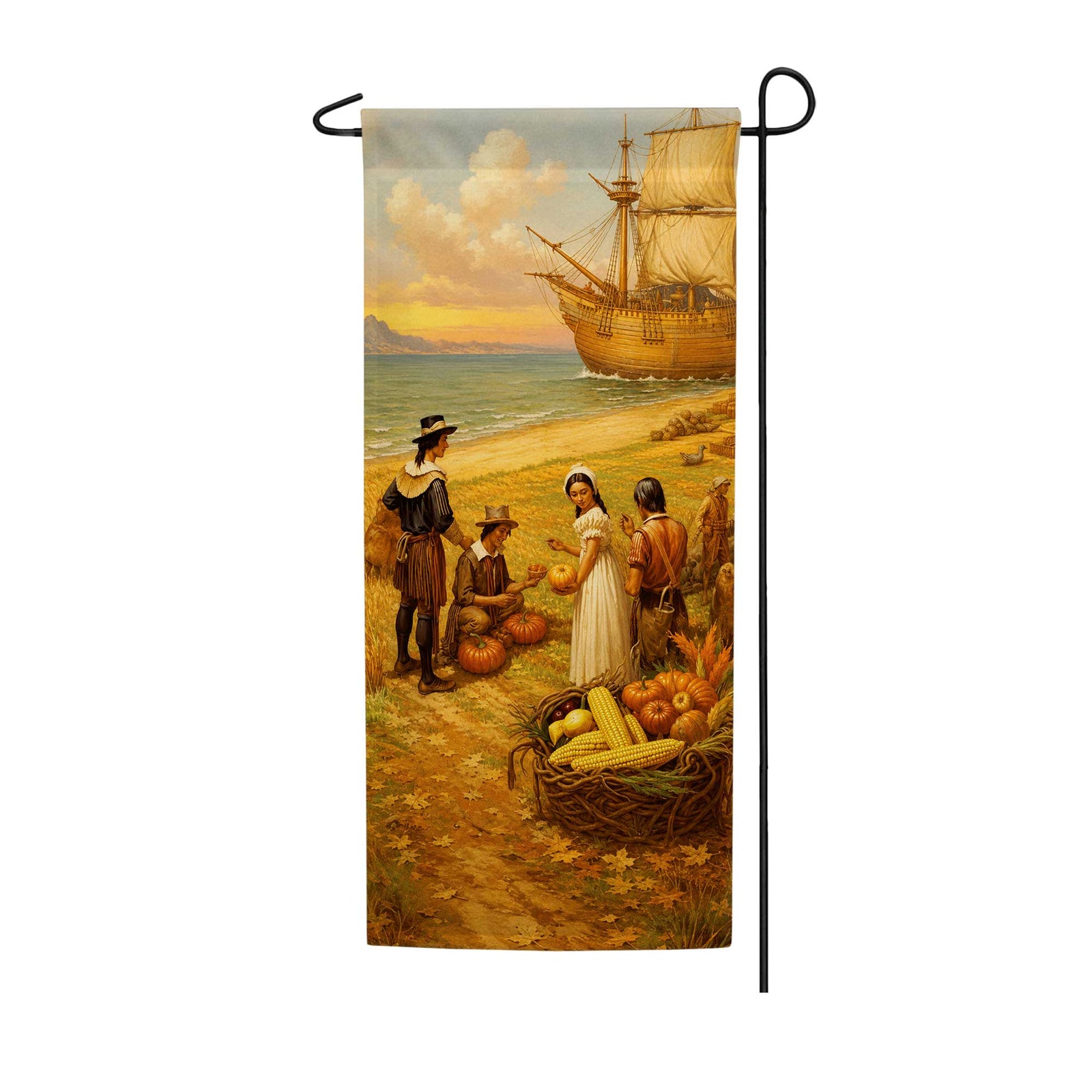 Thanksgiving Vegetable Market Garden Banner Flag