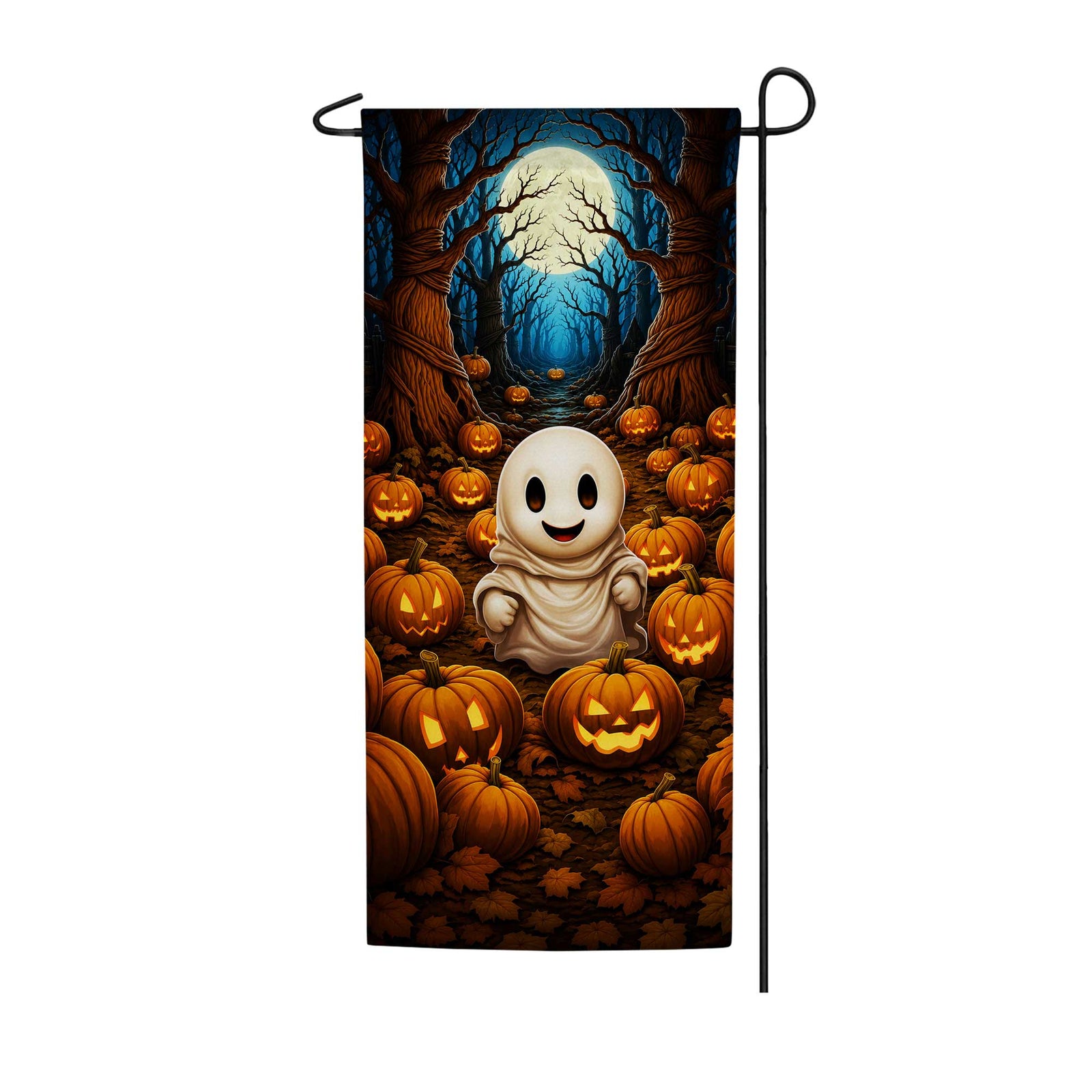Little Happy Ghost Garden Banner Flag
