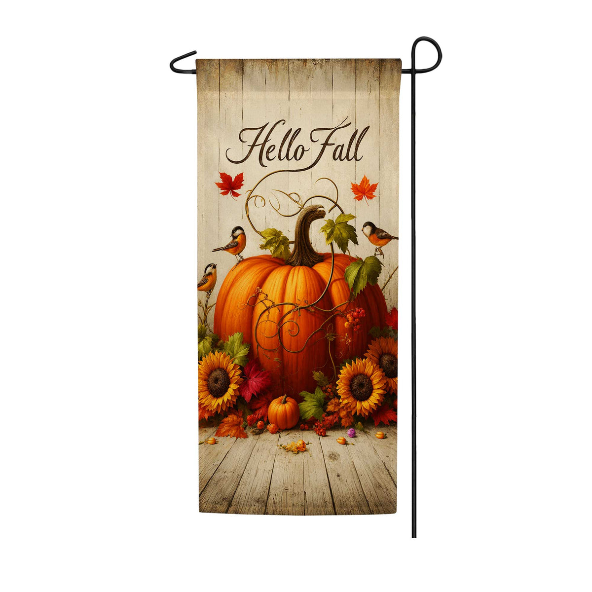 Autumn Pumpkin Welcome Garden Banner Flag