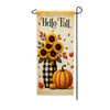 Hello Fall Sunflower Pumpkin Garden Banner Flag 
