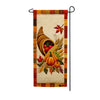 Quilted Cornucopia Harvest Garden Banner Flag