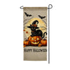 Happy Halloween Witch Cat Gaden Banner Flag
