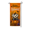 Happy Halloween Stacked Pumpkins Garden Banner Flag