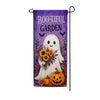 Boo-tiful Garden Ghost Floral Halloween Garden Banner Flag