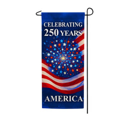 Celebrating 250 Years Double Sided Banner Garden Flag 12.5