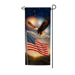 Happy 250th Birthday America Double Sided Banner Garden Flag 12.5