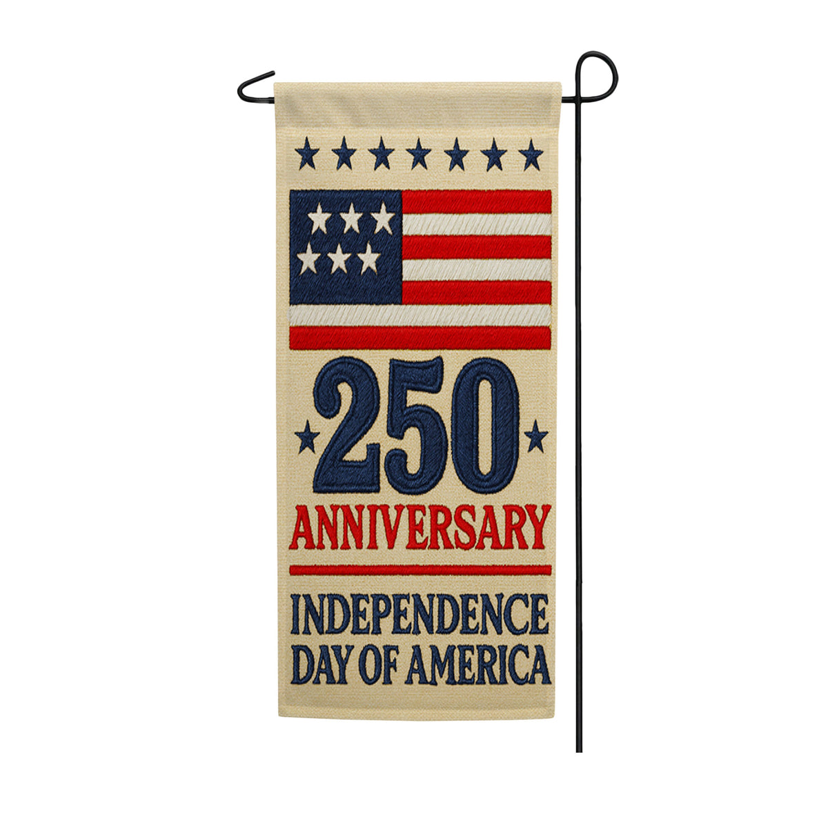 250th Anniversary Independence Day of America Garden Banner Flag