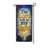 Stained Glass Lord Will Be My Light Double Sided Banner Garden Flag 12.5" x 28"