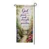 Isaiah 40:29 God Provides Power Double Sided Banner Garden Flag 12.5" x 28"