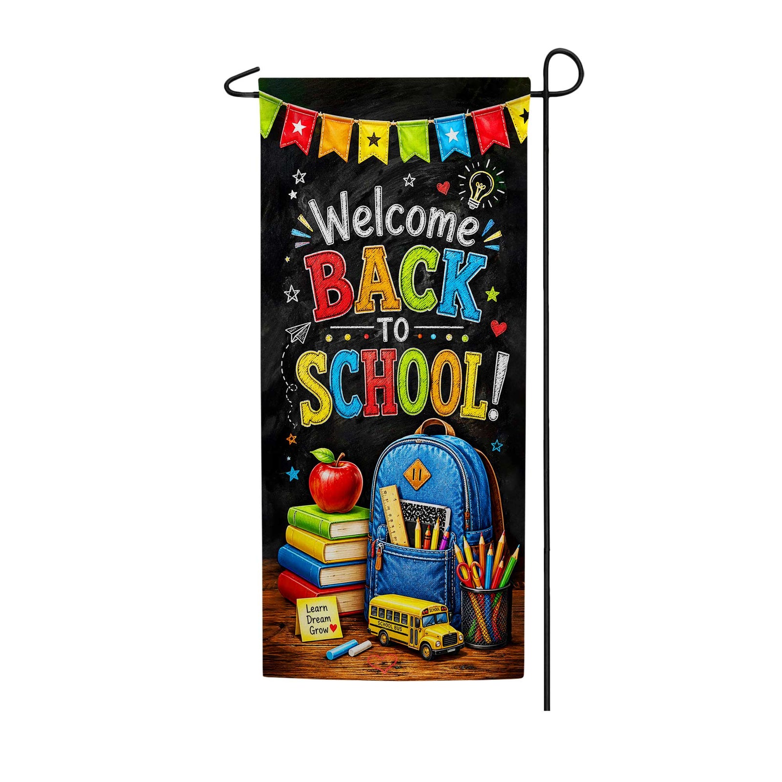 Welcome Back To School Garden Banner Flag