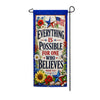 Everything Is Possible Patriotic Scripture Garden Banner Flag