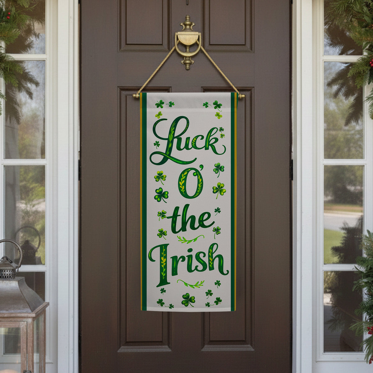 Luck O' The Irish St. Patrick's Day Garden Banner