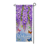 Wisteria Welcome Butterflies Garden Banner