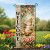 Welcome Bunny on Swing Garden Banner