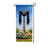 Good Friday Wooden Cross Garden Banner