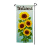 Welcome Sunflower Blooms Double Sided Garden Banner Flag 12.5 x 28 inch