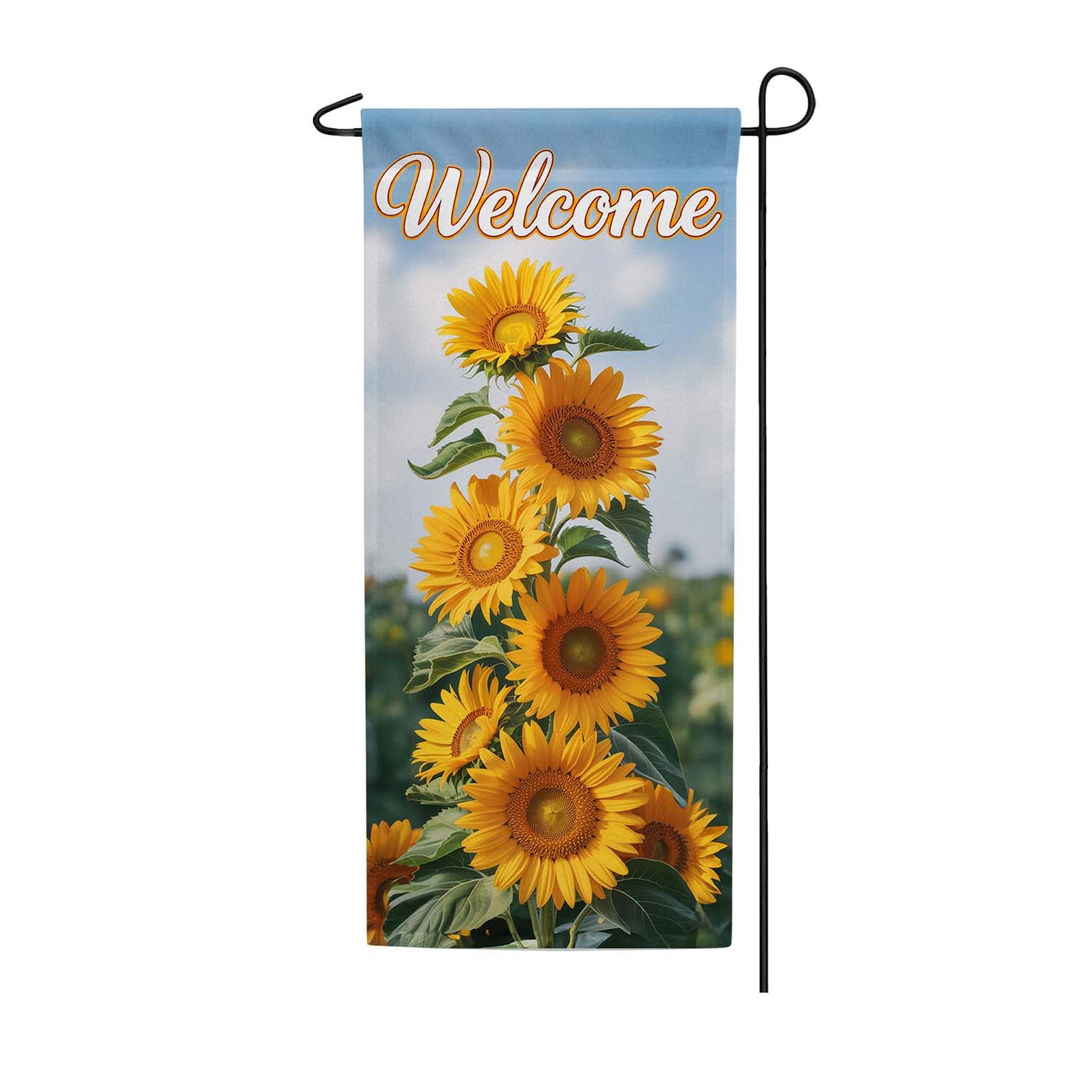 Welcome Sunflowers Garden Banner