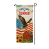 Sweet Land of Summer Patriotic Eagle Garden Banner Flag
