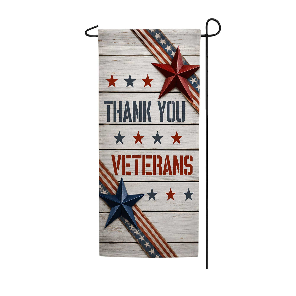 Thank You Veterans Garden Banner Flag