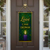 Love Came Down Stained Glass Double Sided Garden Banner Flag 12.5 x 28 inch