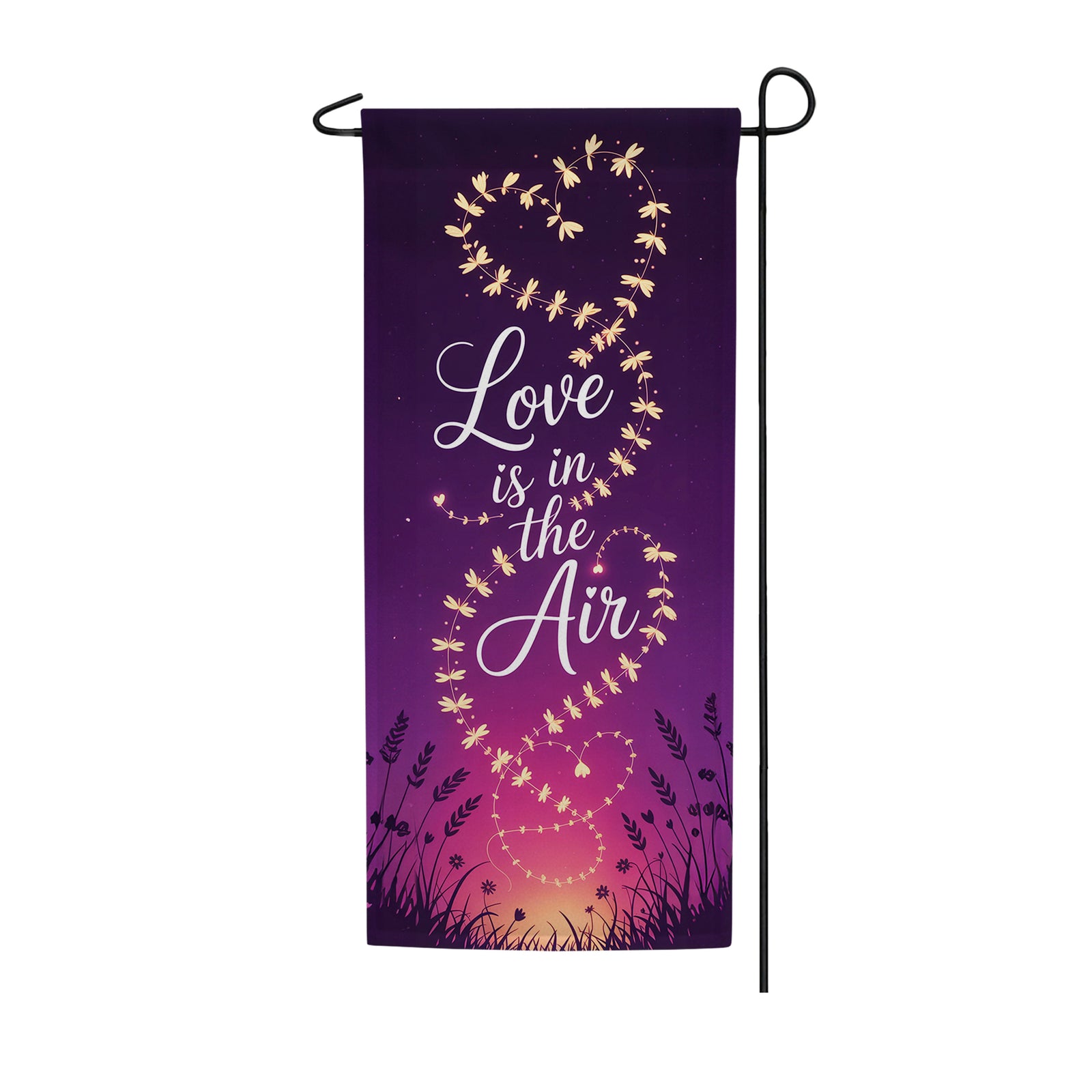 Love is in the Air Wildflowers Double Sided Garden Banner Flag 12.5 x 28 inch
