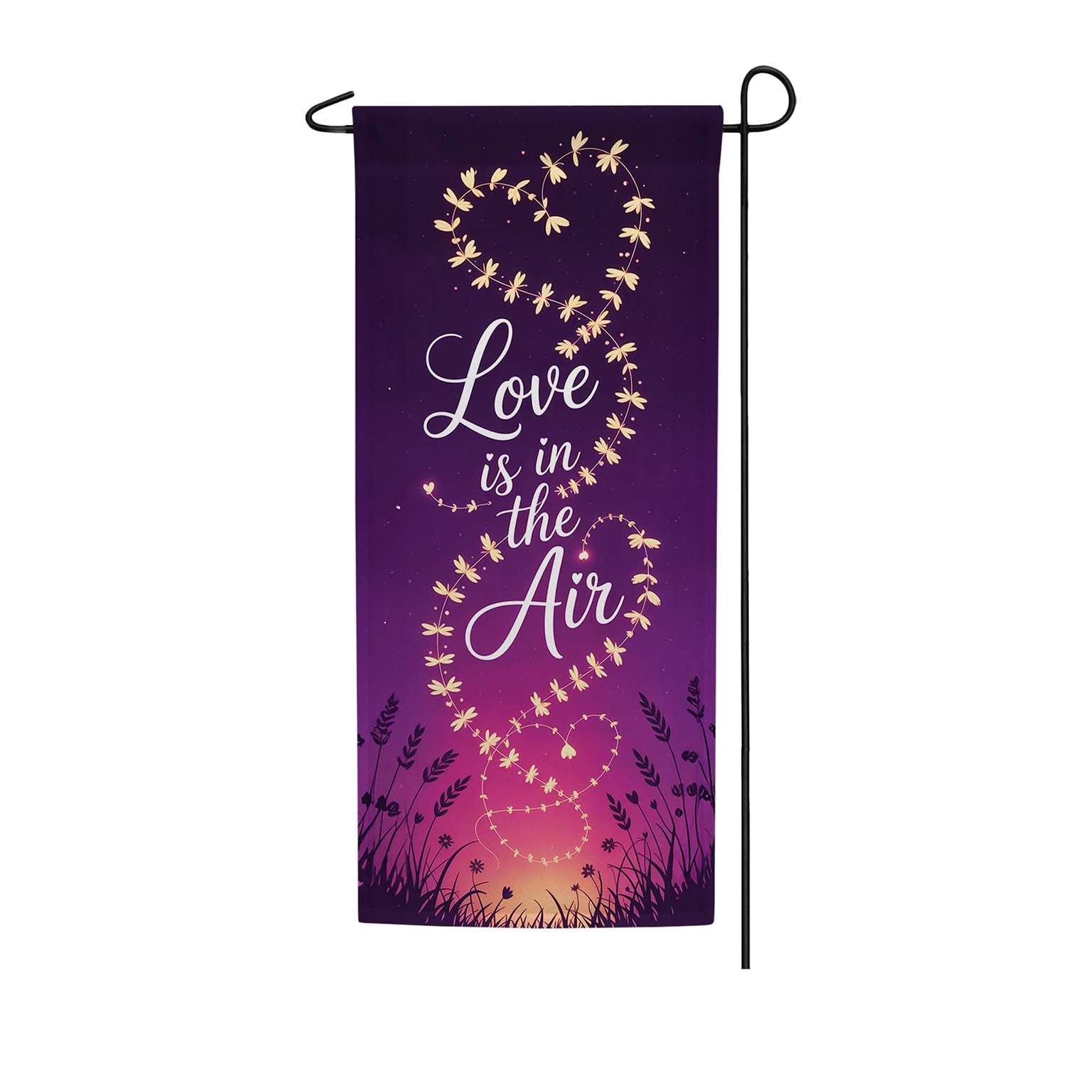 Love is in the Air Wildflowers Double Sided Garden Banner Flag 12.5 x 28 inch