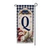 Winter Snowman Monogram Double Sided Banner Garden Flag 12.5" x 28"