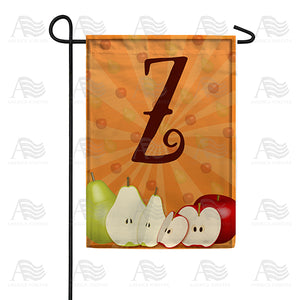 Apples & Pears Monogram Double Sided Garden Flag