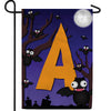 Crazy Bat Party Monogram Double Sided Garden Flag