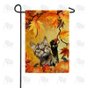 Curious Fall Kitten Double Sided Garden Flag