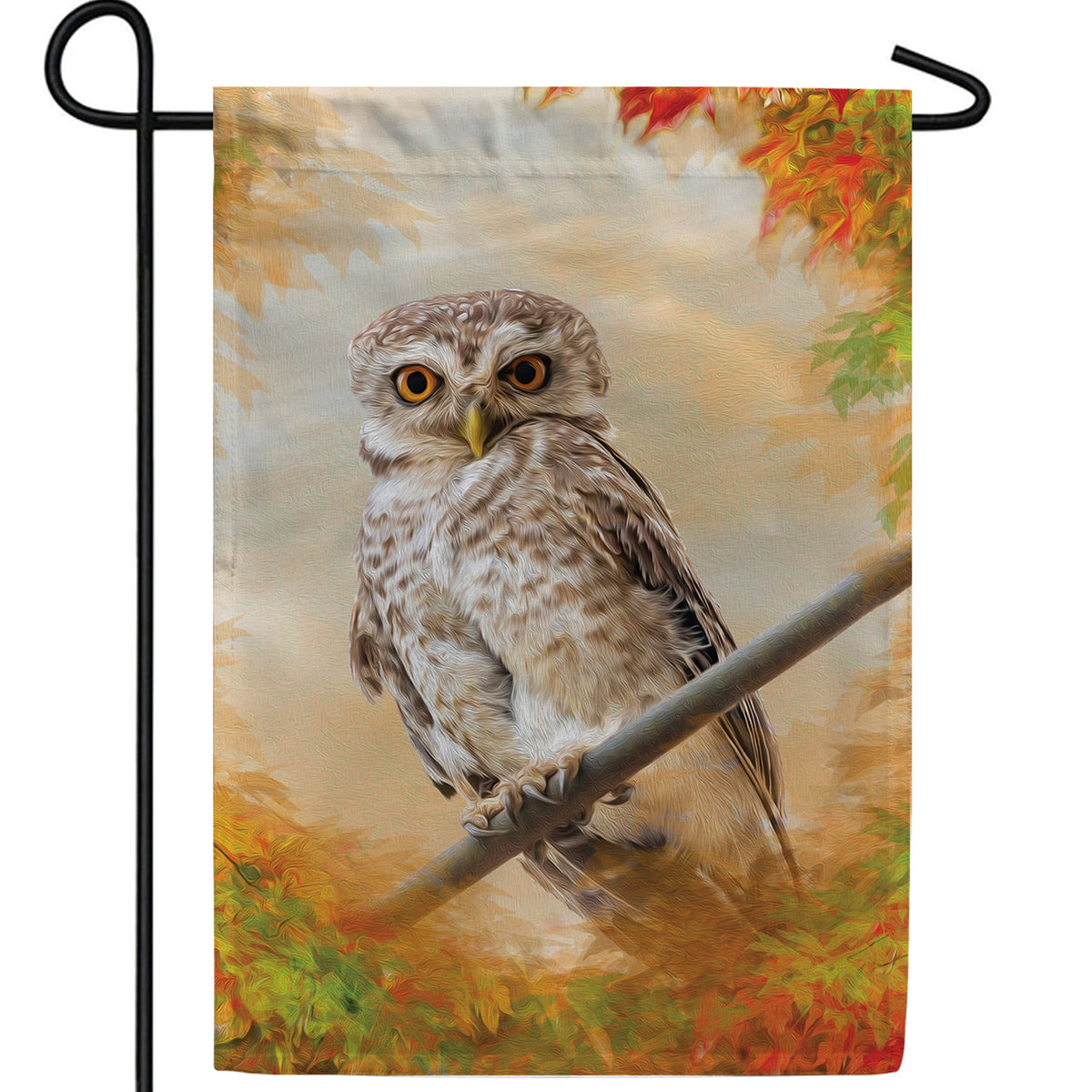 "Owl" See You In The Fall Double Sided Garden Flag