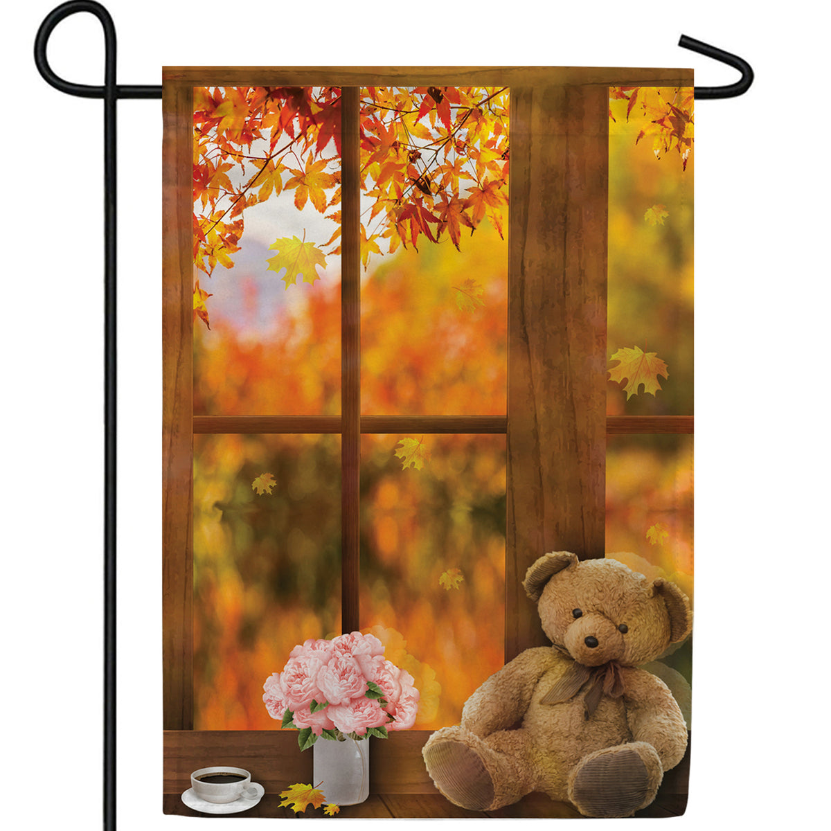 Relaxing Fall Day Double Sided Garden Flag