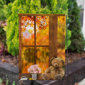 Relaxing Fall Day Double Sided Garden Flag