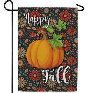 Happy Fall Leaves Double Sided Garden Flag