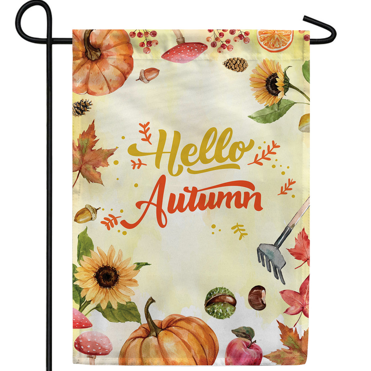 Hello Autumn Double Sided Garden Flag