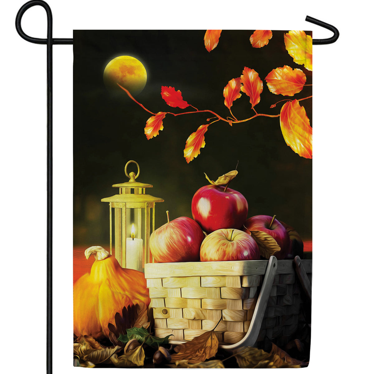 Fall Night Harvest Double Sided Garden Flag