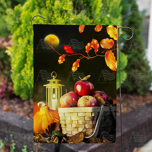 Fall Night Harvest Double Sided Garden Flag